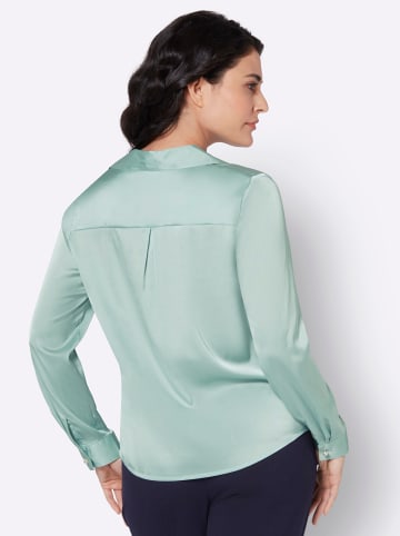 creation L Satin-Bluse in kalkmint