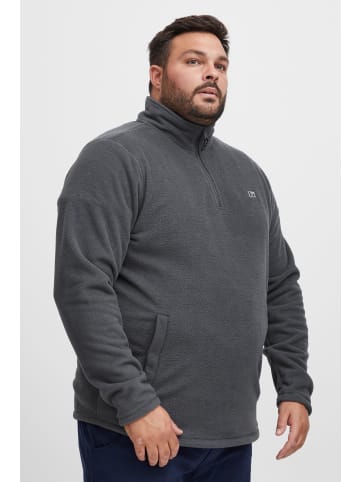 BLEND Fleecejacke BHFlint BT 20716970 ME warmer Fleecetroyer mit Logo-Stickerei in dunkelgrau
