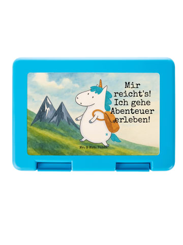 Mr. & Mrs. Panda Brotdose Einhorn Bergsteiger Design mit Spruch in Weiß
