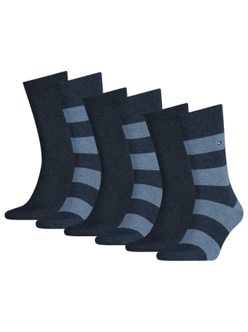 Tommy Hilfiger Socken 6er Pack in Blau Denim