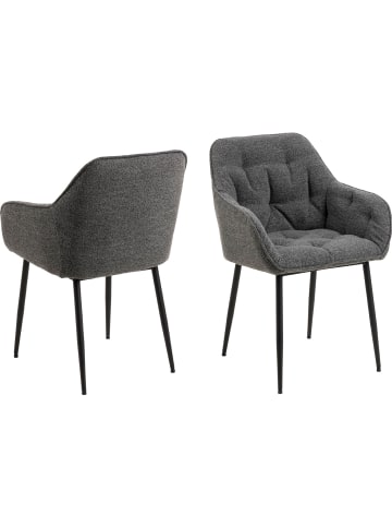 ebuy24 Esszimmerstuhl Brooke Grau 2er Set
