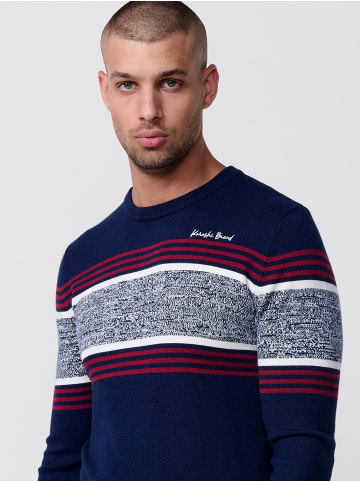 KOROSHI Strickpullover in blau