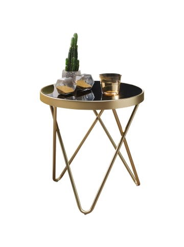 KADIMA DESIGN Design Beistelltisch PARMA 42x46x42cm Couchtisch Rund /Matt