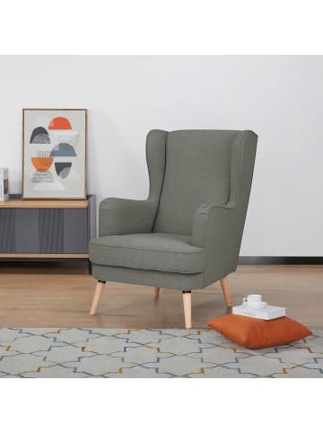 home24 Ohrensessel Limeri in Grau