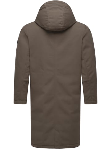 ragwear Wintermantel Mr Them Long in Mocca