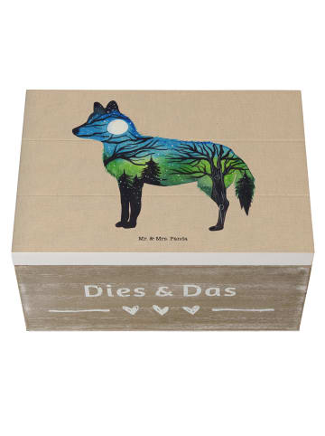 Mr. & Mrs. Panda Aufbewahrungsbox Fuchs Landschaft mit Spruch in Bunt