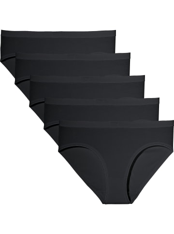 REDBEST Baumwolle, Single-Jersey Slip 5er-Pack in schwarz