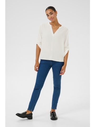 Kaffe Langarm-Bluse KAmalle in Chalk