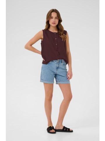 Kaffe Kurzarm-Bluse KAmilia Regular fit in Fudge