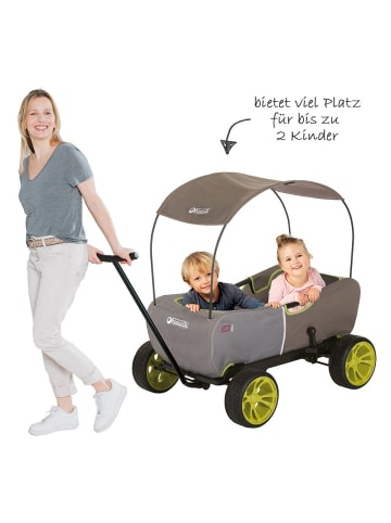 Hauck Toys Bollerwagen Eco Mobil Forest Green - faltbar in grau,beige