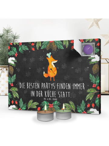 Mr. & Mrs. Panda Adventskalender Fuchs Koch mit Spruch in Kreidetafel