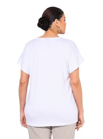 Ulla Popken Shirt in schneeweiß