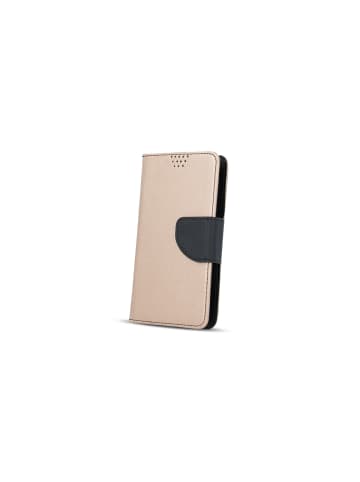 COFI 1453 Buch Tasche "Fancy" Standfunktion kompatibel mit iPhone 16 Plus in Gold-Schwarz