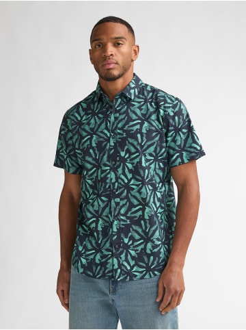 Petrol Industries Allover-Print Shirt Noche in Blau