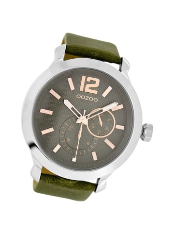 Oozoo Analog-Armbanduhr Oozoo Timepieces grün groß (ca. 40mm)