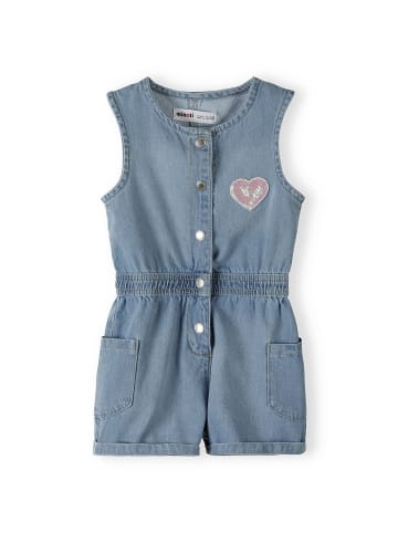 Minoti Playsuit cotton 3 in Denim-Blau