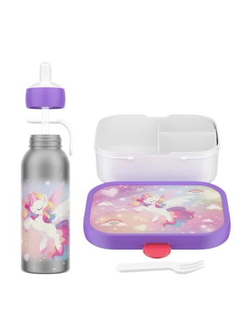 Mepal 2er Set Lunchset mit Thermoflasche Campus in Unicorn Glow