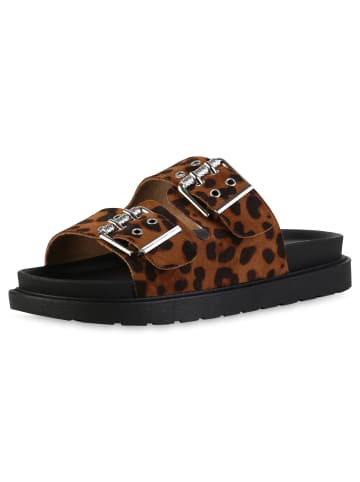 VAN HILL Pantoletten Lorraine in Leopard