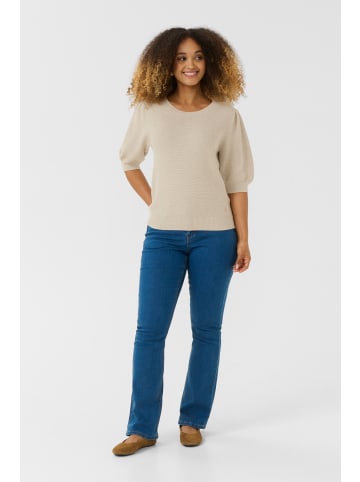 Cream Strickpullover CRSillar Straight fit in Oat melange