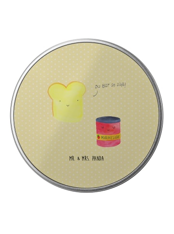 Mr. & Mrs. Panda runddose Toast Marmelade ohne Spruch in Gelb Pastell