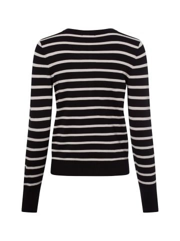 Marie Lund Strickjacke in schwarz ecru - 0001