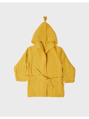 OrganicEra Kinder Bademantel in MUSTARD