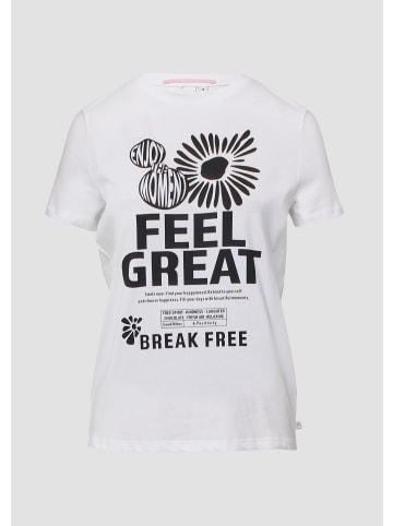 QS T-Shirt in 01D0_weiß