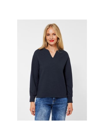 Street One Langarmshirt in mighty blue