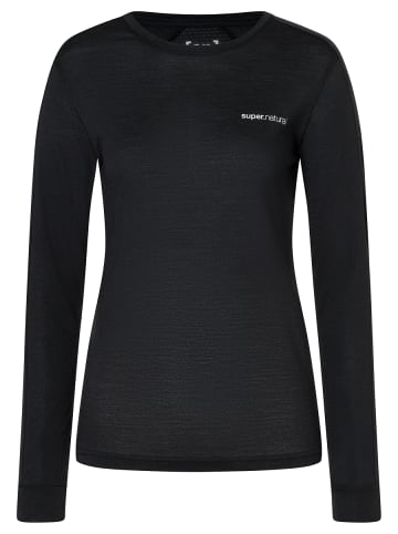 super.natural Merino Longsleeve ALARM RUNNING LS in schwarz