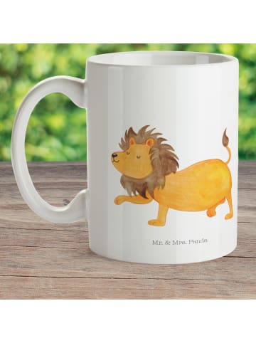 Mr. & Mrs. Panda Kindertasse Sternzeichen Löwe ohne Spruch in Weiß