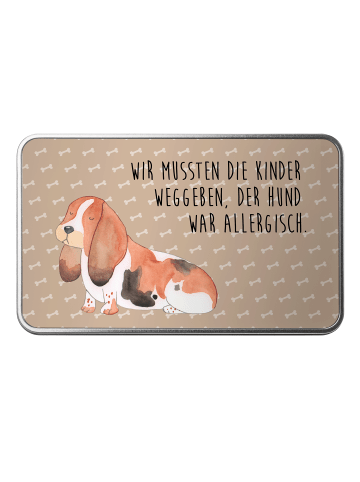 Mr. & Mrs. Panda Blechdose Hund Basset Hound mit Spruch in Hundeglück