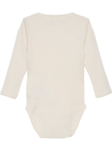 Minymo Kinder Langarmbody "Body LS Rib" in Beige