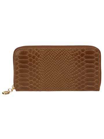 Samantha Look Geldbörse echt Leder in cognac
