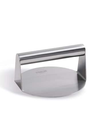 Stoneline Burger Smasher aus Edelstahl 14 cm, Hamburgerpresse in Silber