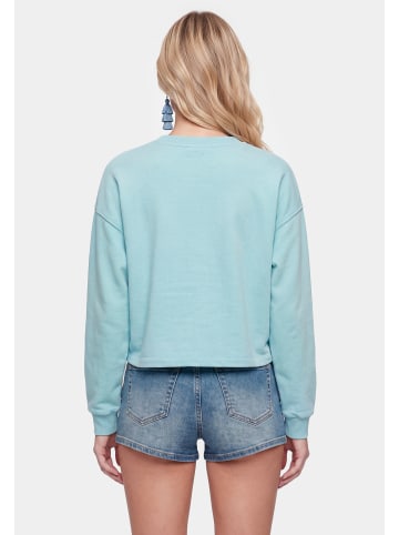 IZIA Women Sweatshirt in Aqua