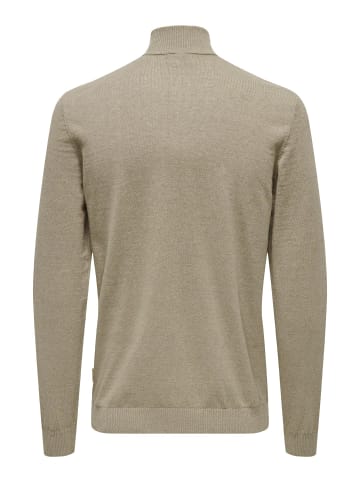 ONLY & SONS Strickpullover in Desert Taupe 1