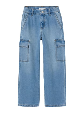 name it Cargojeans in Light Blue Denim