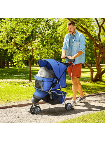 Pawhut Hundebuggy 75L x 45B x 97H cm