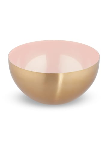 relaxdays 2 x Salatschüssel in Rosa/ Gold - (H)12,5 x Ø 25 cm
