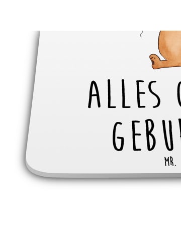 Mr. & Mrs. Panda Glasuntersetzer Igel Luftballon mit Spruch in Weiß