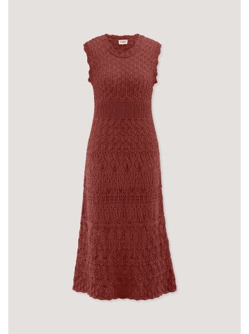 Hessnatur Strick Kleid in terrakotta