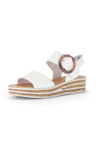 Gabor Fashion Plateau Sandalen in creme