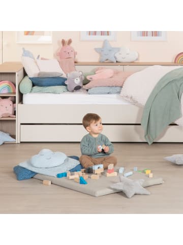 roba Luxe Spielmatte – Krabbelmatte für Kletterturm, beige/hellgrau