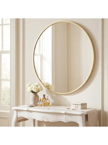 SONGMICS Spiegel Berit in Gold - Ø80 x (T)1.8