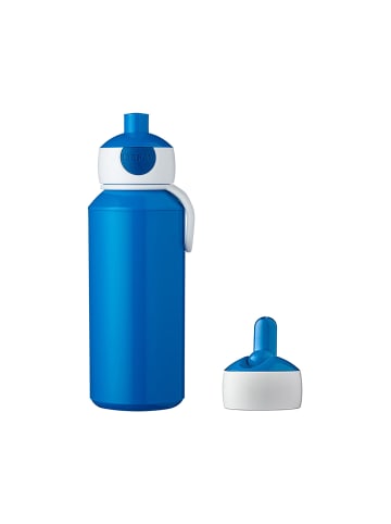 Mepal Pop-Up Trinkflasche + Flip-Up Ersatzdeckel Campus 400 ml in blau