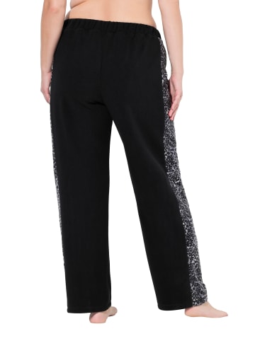 Ulla Popken Loungewear Hose in schwarz
