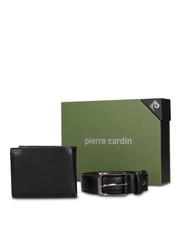 Pierre Cardin Geldbörsen- und Gürtel-Set in BLACK