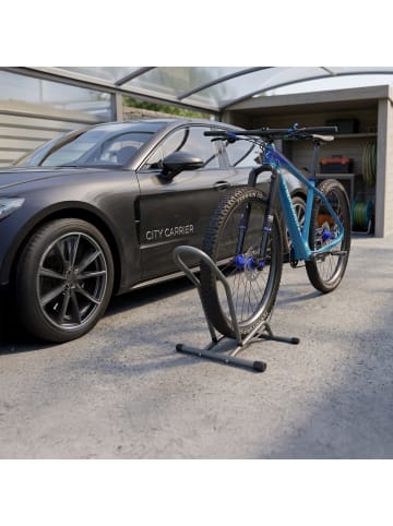 relaxdays Fahrradständer in Anthrazit - (B)41 x (H)38 x (T)59 cm