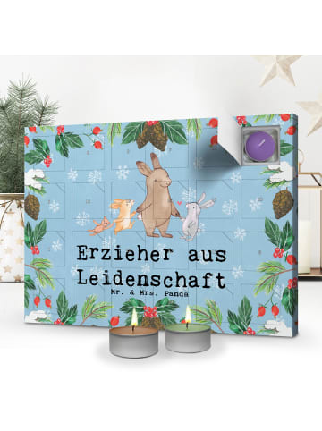 Mr. & Mrs. Panda adventskalender mit kerzen Erzieher Leidenschaf... in Eisblau