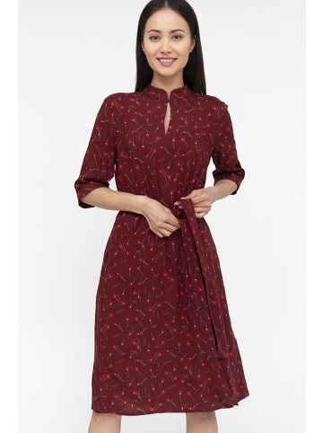 Finn Flare Kurzarmkleid Print in rum
